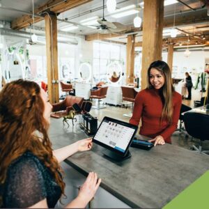 Women at a small business boutique