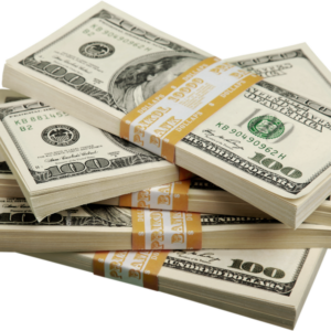 a stack of money