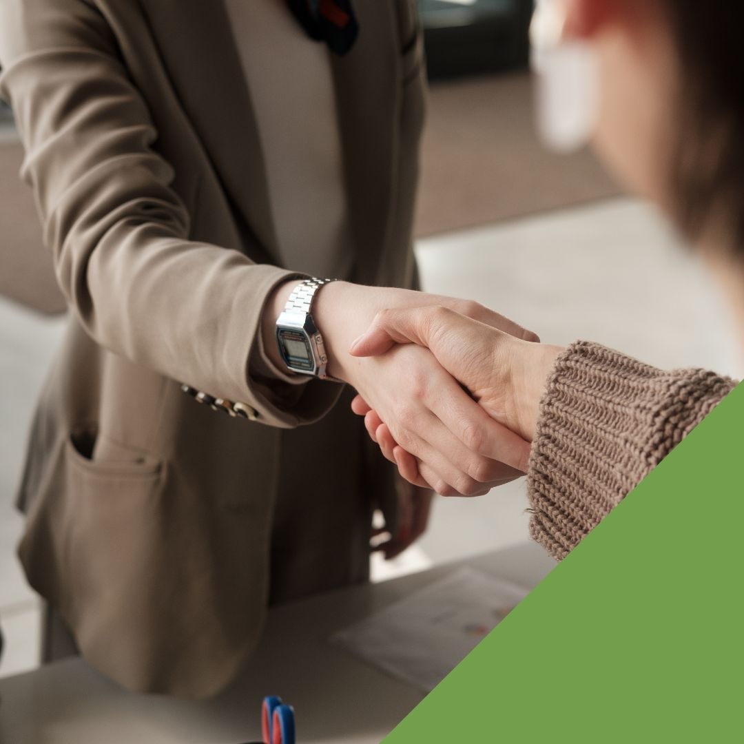 business professionals shaking hands